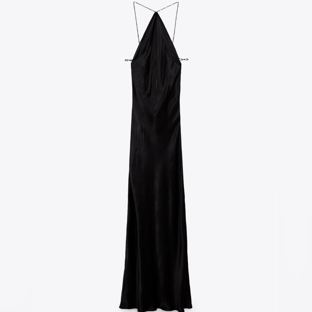 Zara Black Backless Dress